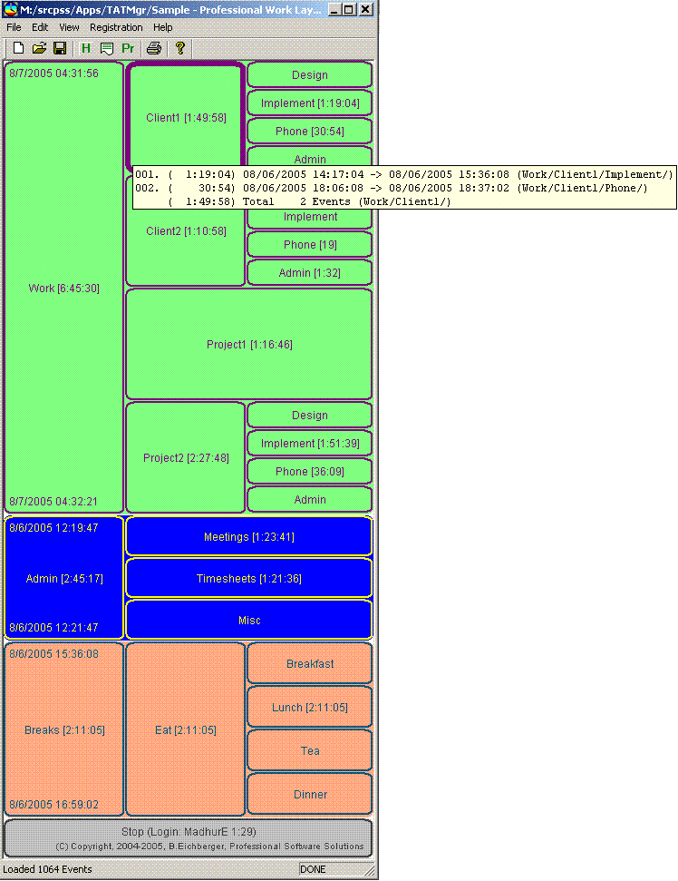 Live Time and Activity Tracking Manager software